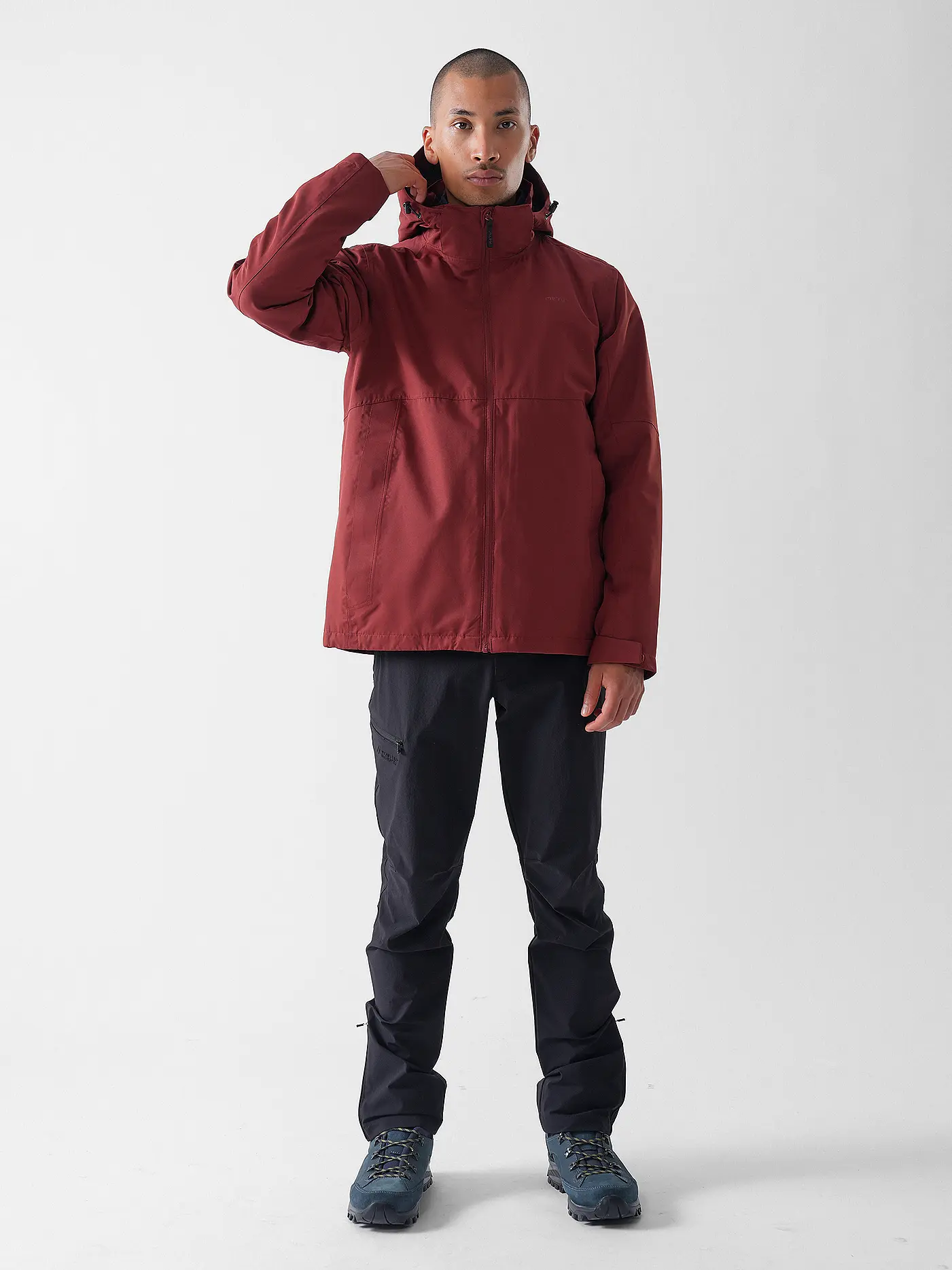 MERU | Herren Wanderjacke Bedfird 2in1 Hoodie | kupfer